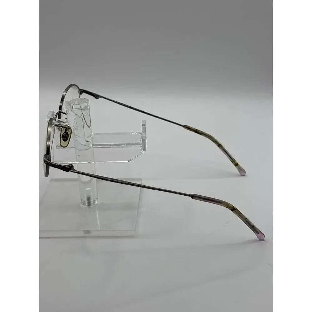 Laura Ashley Bethany Eyeglasses Pewter Tweed Oval Metal Frames 145mm
